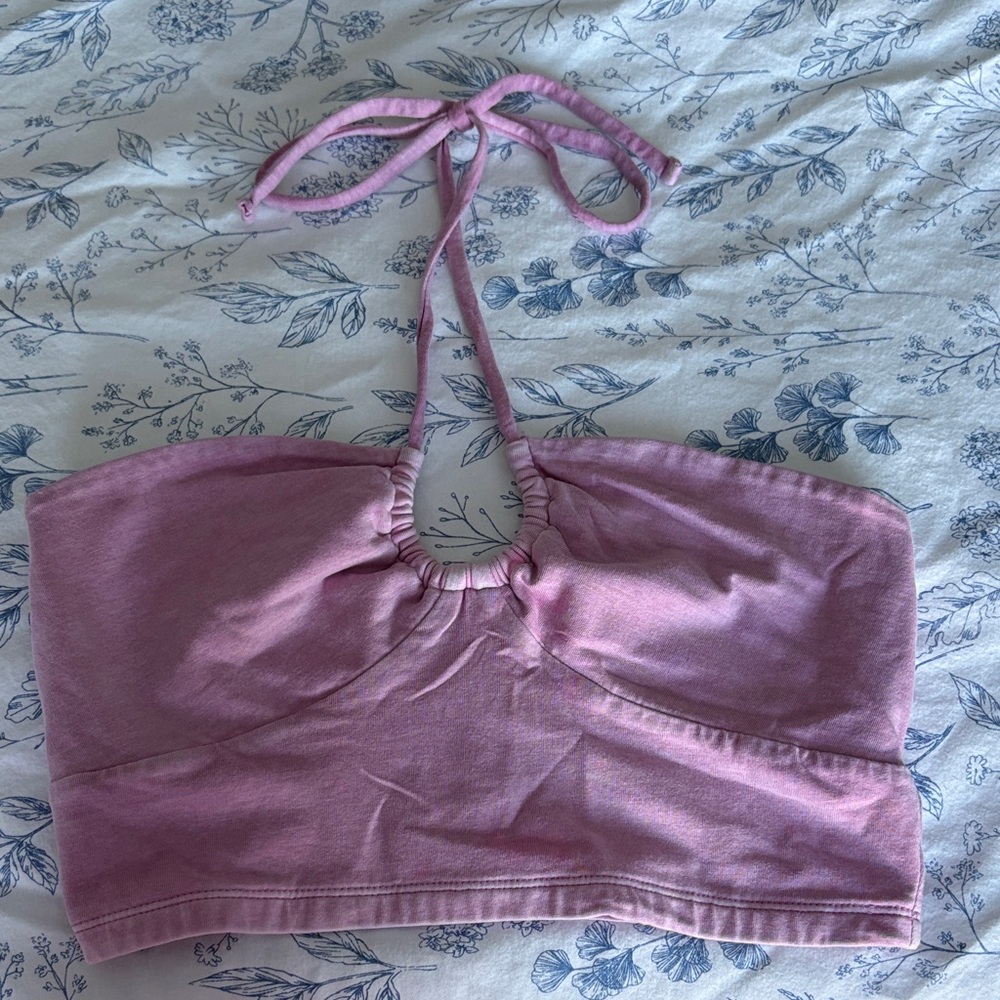 Aeropostale Pink Halter Crop Top